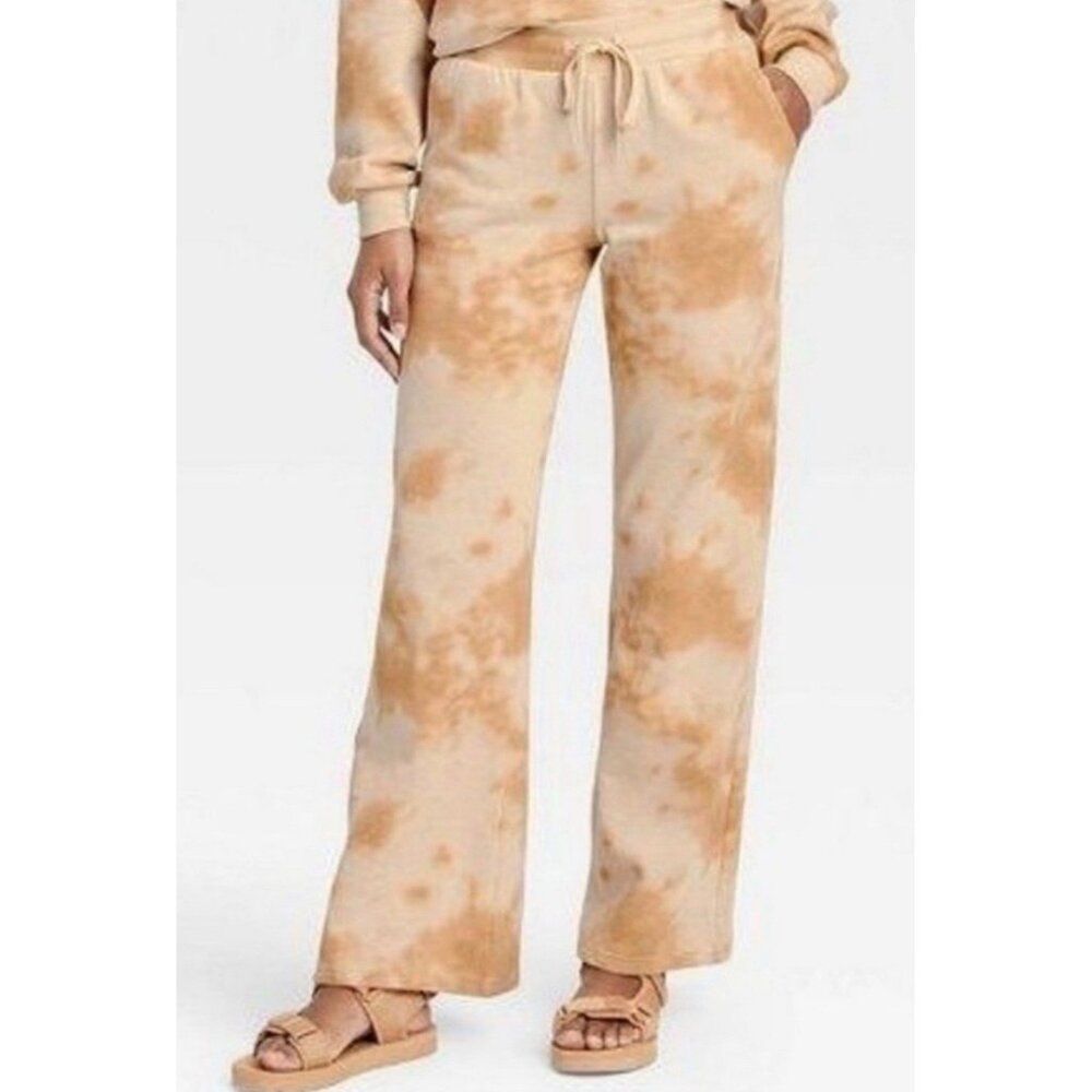 iml Isaac Morris Tan beige tie dye Tan Beige sweat pants Small
